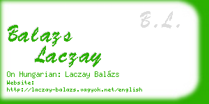 balazs laczay business card